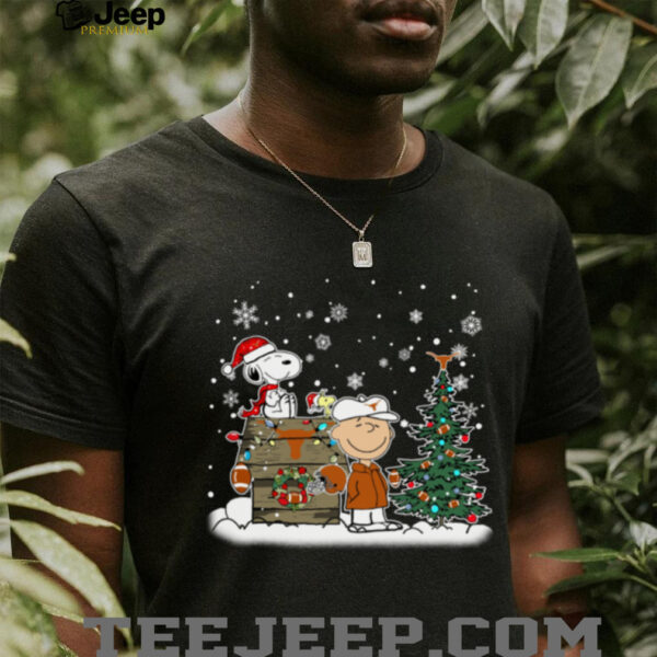 Texas Longhorns Snoopy Charlie Brown Christmas Holiday T Shirt