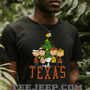 Texas Peanuts Christmas Characters Holiday Shirt