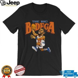 The Big Bodega NY Knicks 32 Running Cartoon Basketball Shirt
