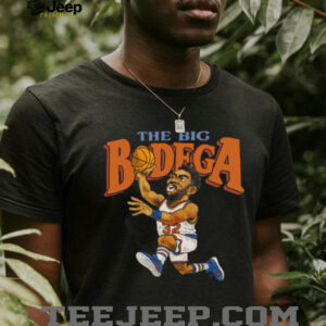 The Big Bodega NY Knicks 32 Running Cartoon Basketball Shirt