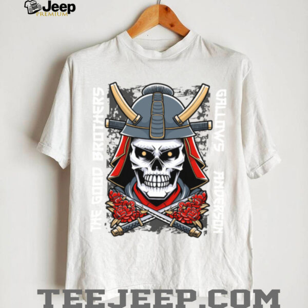 The Good Brothers GB Samurai Skull Katana Wrestling TShirt