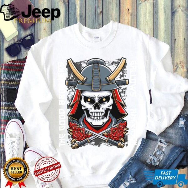 The Good Brothers GB Samurai Skull Katana Wrestling TShirt