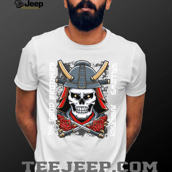 The Good Brothers GB Samurai Skull Katana Wrestling TShirt