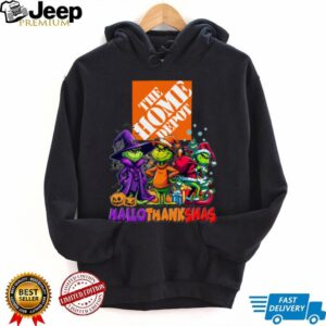 The Grinch The Home Depot Hallothanksmas Halloween Thanksgiving Christmas Employee Shirt