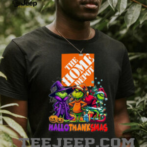 The Grinch The Home Depot Hallothanksmas Halloween Thanksgiving Christmas Employee Shirt
