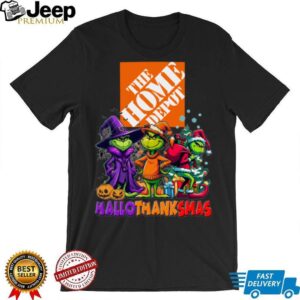 The Grinch The Home Depot Hallothanksmas Halloween Thanksgiving Christmas Employee Shirt