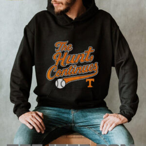 The Hunt Continues Tennessee Volunteers baseball logo 2025 shirt
