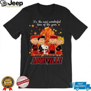 The Peanuts Character Louisville It’S The Most Wonderful Time Of The Year T Shirt