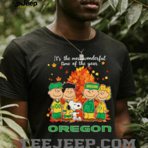 The Peanuts Character Oregon Ducks It’S The Most Wonderful Time Of The Year T Shirt