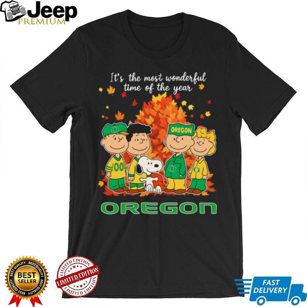 The Peanuts Character Oregon Ducks It’S The Most Wonderful Time Of The Year T Shirt The Peanuts Character Oregon Ducks It’S The Most Wonderful Time Of The Year T Shirt