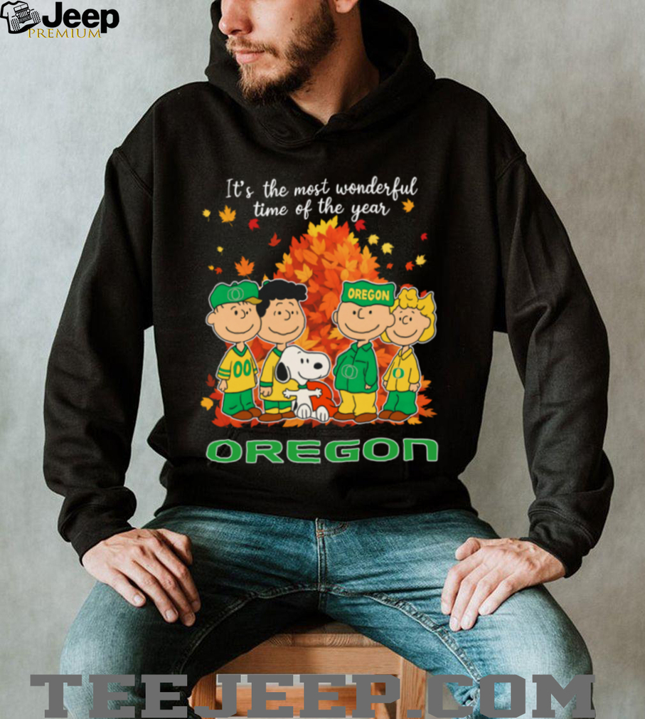 The Peanuts Character Oregon Ducks It’S The Most Wonderful Time Of The Year T Shirt The Peanuts Character Oregon Ducks It’S The Most Wonderful Time Of The Year T Shirt