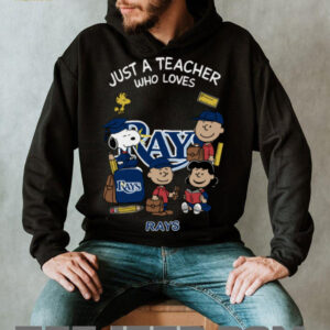 The Peanuts Snoopy Just A Teacher Who Loves Tampa Bay Rays Shirt