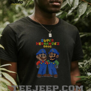 The Super Hernandez Bros Mario Dodgers baseball shirt