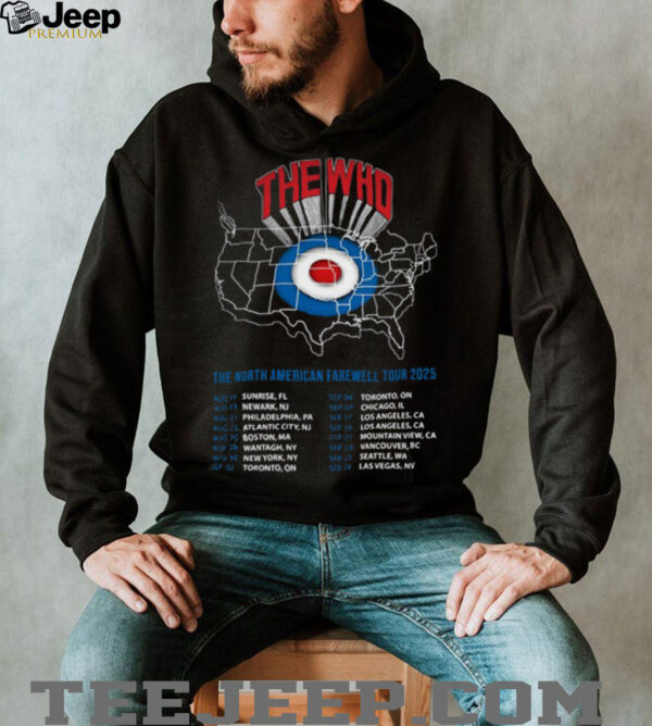 The Who The North American Farewell Tour 2025 T Shirt