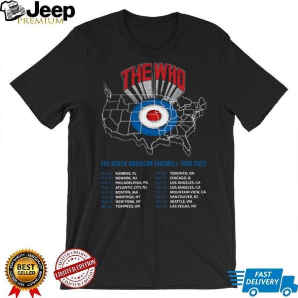 The Who The North American Farewell Tour 2025 T Shirt