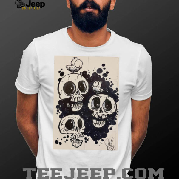 Three Eyed Skulls t shirt
