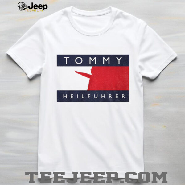 Tommy Heilfuhrer logo parody shirt