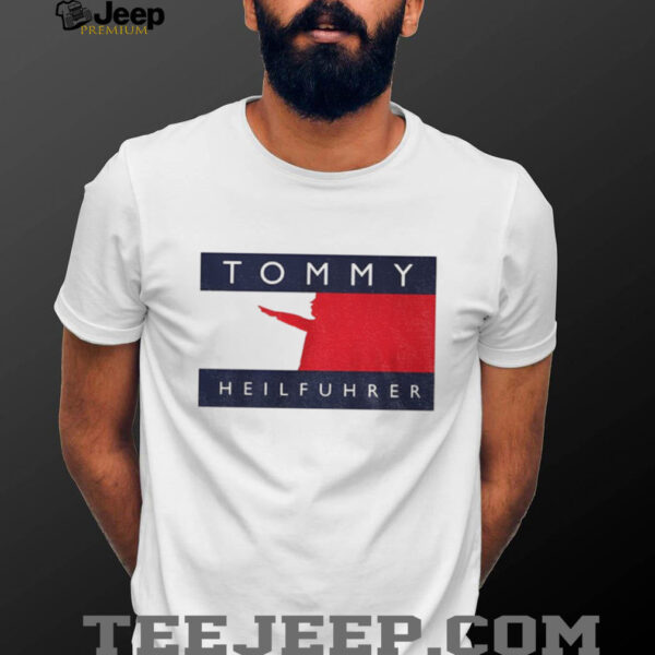 Tommy Heilfuhrer logo parody shirt