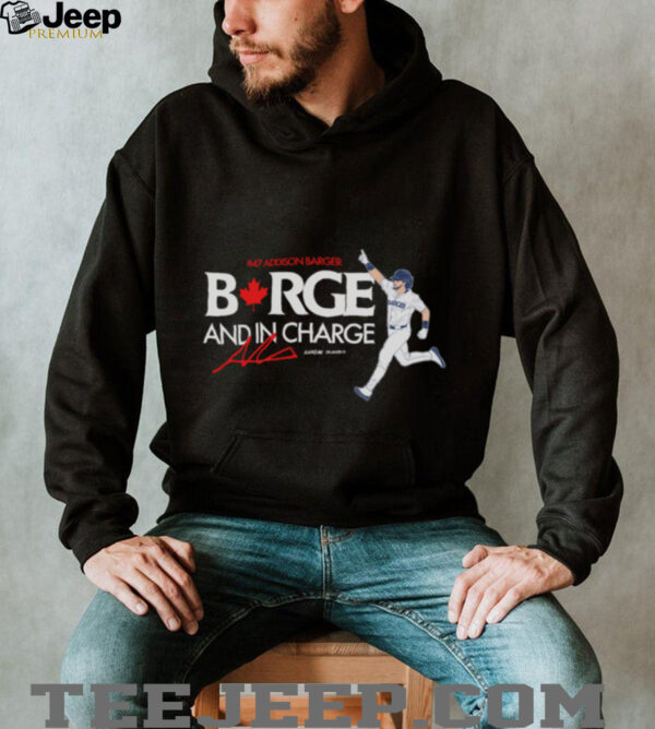 Toronto Blue Jays Addison Barger In Charge Baseball Shirt