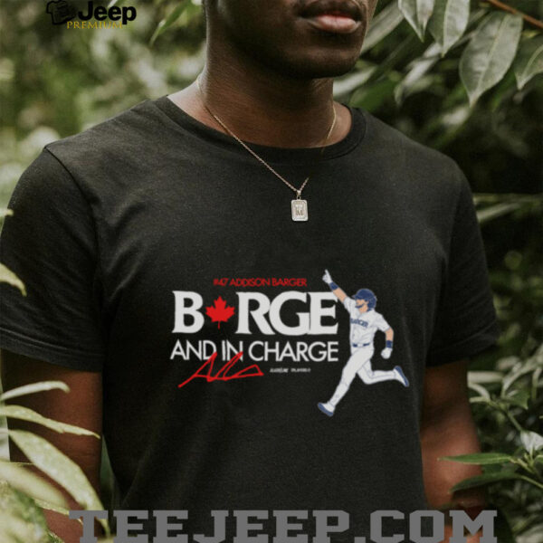 Toronto Blue Jays Addison Barger In Charge Baseball Shirt