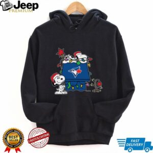 Toronto Blue Jays Christmas Snoopy Doghouse T Shirt