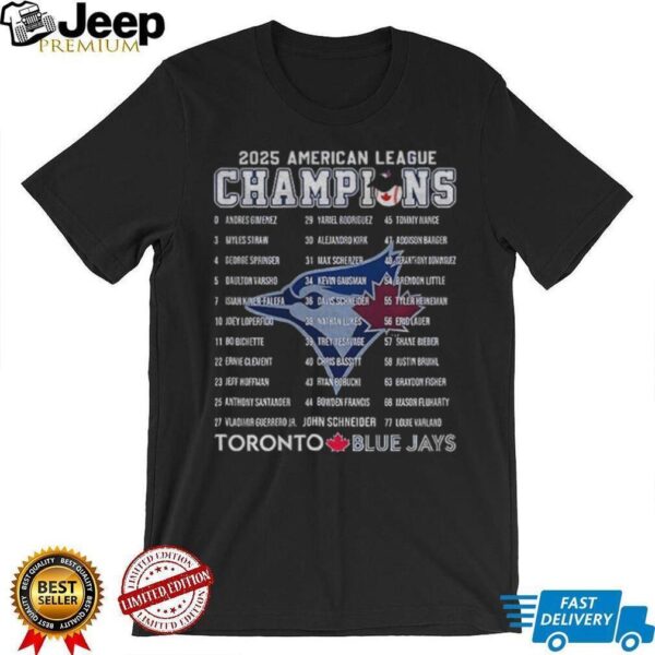 Toronto Blue Jays MLB Baseball 2025 American League Champions Series shirt