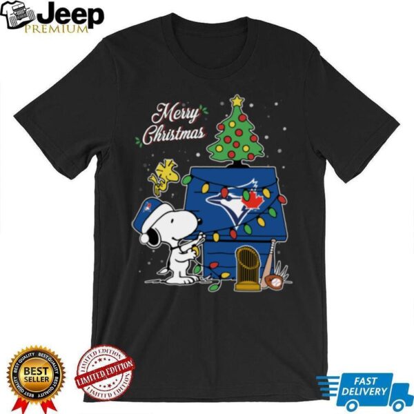 Toronto Blue Jays Snoopy Merry Christmas Baseball TShirt