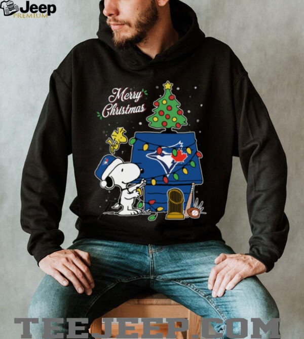 Toronto Blue Jays Snoopy Merry Christmas Baseball TShirt