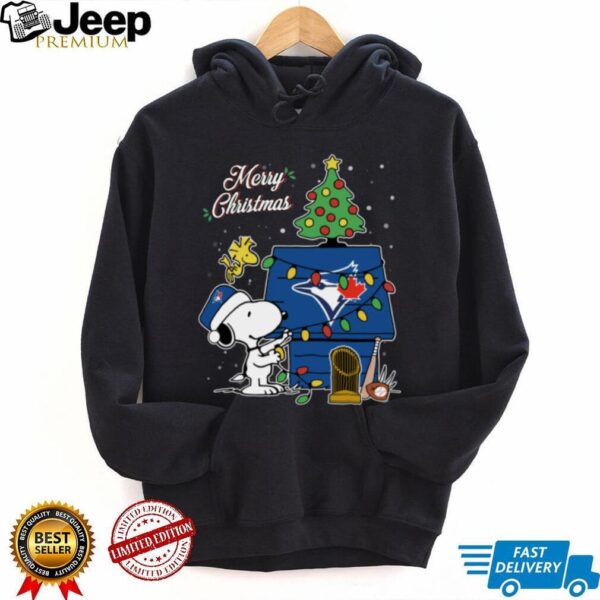 Toronto Blue Jays Snoopy Merry Christmas Baseball TShirt