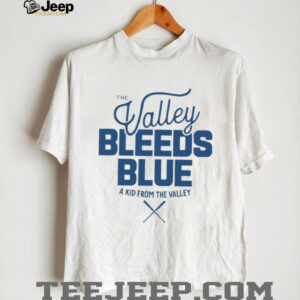 Toronto Blue Jays the valley bleeds blue a kid from the valley MLB Baseball 2025 shirt