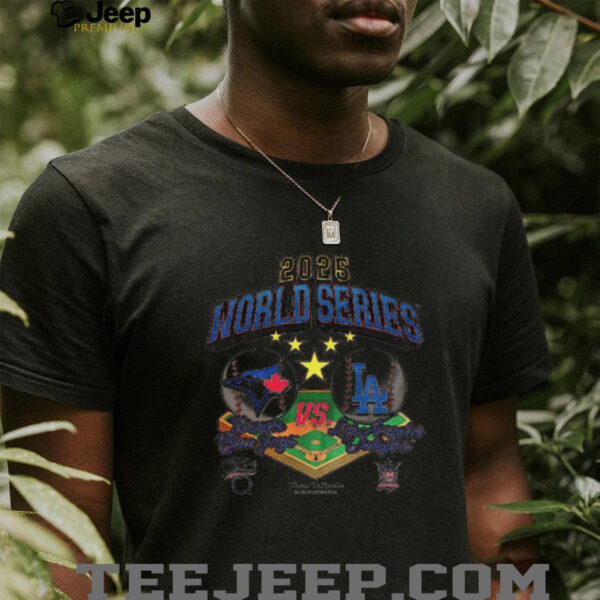Toronto Blue Jays vs Los Angeles Dodgers World Series 2025 MLB logo shirt