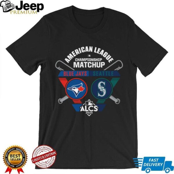 Toronto Blue Jays vs Seattle Mariners 2025 ALCS American League Championship Series Matchup T Shirt