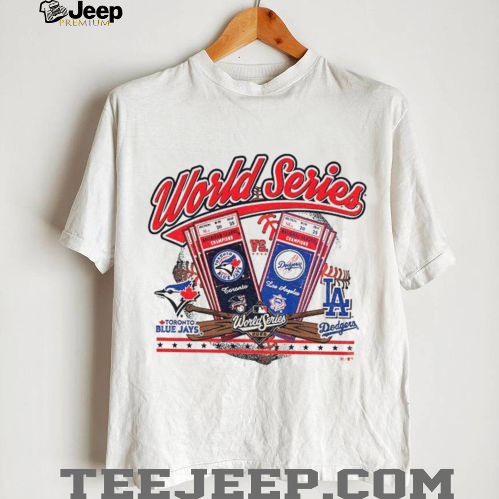 Toronto Blue Jays vs. Los Angeles Dodgers World Series 2025 MLB Baseball shirt Toronto Blue Jays vs. Los Angeles Dodgers World Series 2025 MLB Baseball shirt
