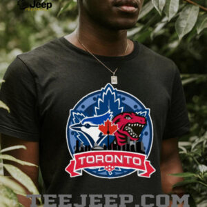 Toronto Raptors x Blue Jays Hybrid Logo T Shirt