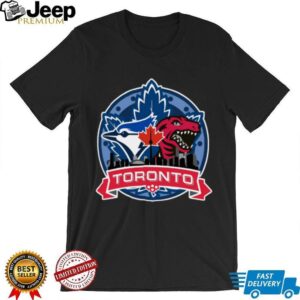 Toronto Raptors x Blue Jays Hybrid Logo T Shirt