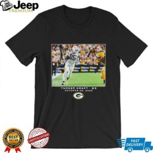 Tucker Kraft Green Bay Packers NFL Flash Features Week 8 photo shirt
