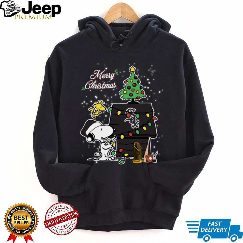Chicago White Sox Merry Christmas With Snoopy Baby T Shirt Chicago White Sox Merry Christmas With Snoopy Baby T Shirt