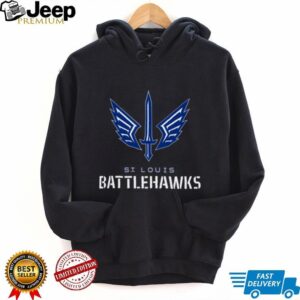 UFL St Louis Battlehawks Lockup Logo T Shirt Hoodie