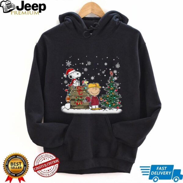 USC Trojans Snoopy Charlie Brown Christmas Holiday T Shirt