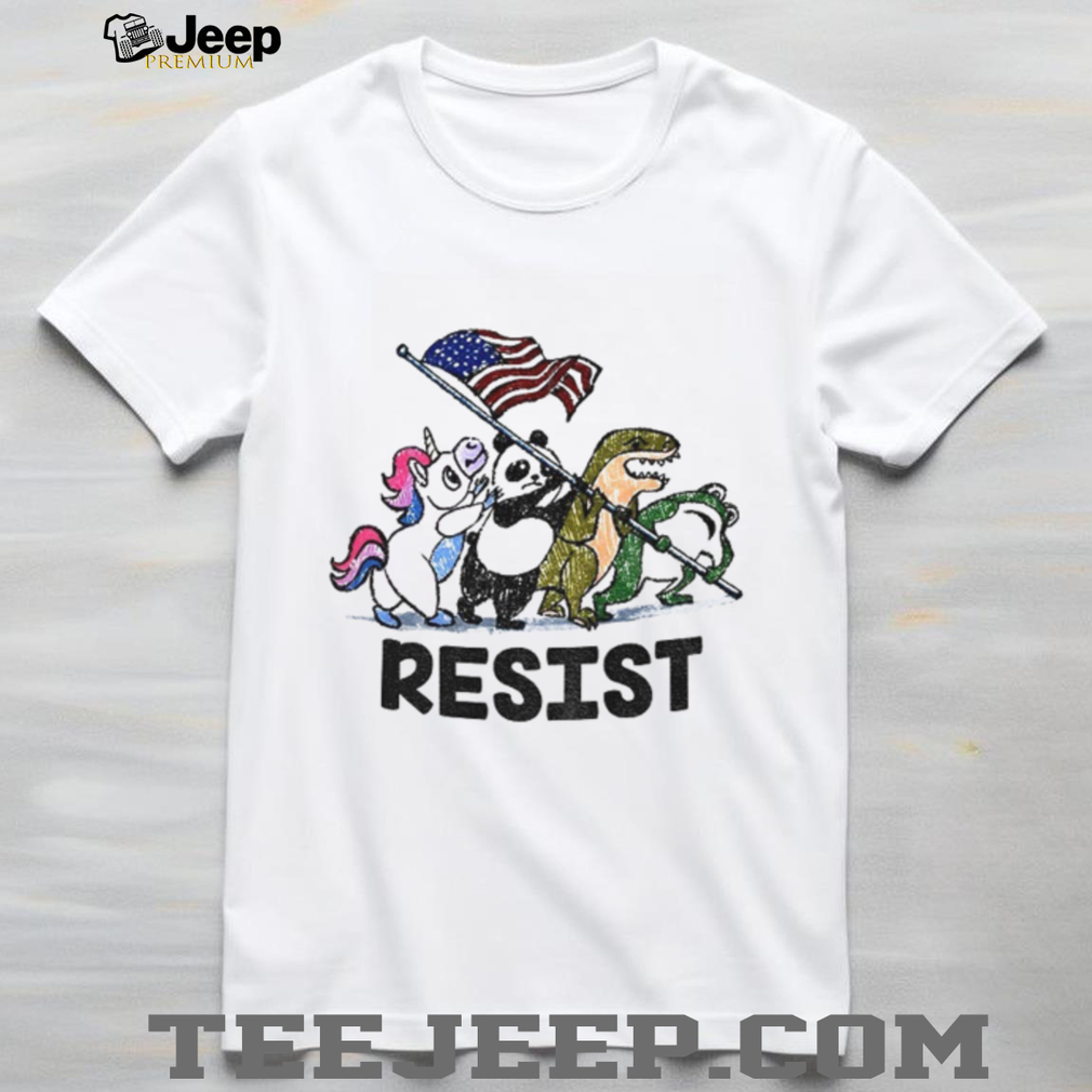 Unicorn Panda Alligator Frog Resist No Kings American flag political shirt Unicorn Panda Alligator Frog Resist No Kings American flag political shirt
