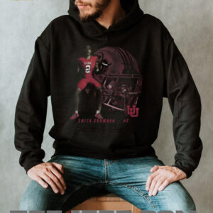 Utah Football Smith Snowden Portrait Black T Shirt