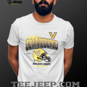 Vanderbilt Commodores Football NFL Helmet Grid Anchor Down Nashville TN shirt