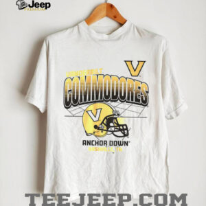 Vanderbilt Commodores Football NFL Helmet Grid Anchor Down Nashville TN shirt