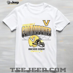 Vanderbilt Commodores Football NFL Helmet Grid Anchor Down Nashville TN shirt