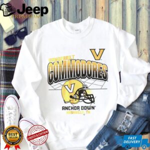 Vanderbilt Commodores Football NFL Helmet Grid Anchor Down Nashville TN shirt