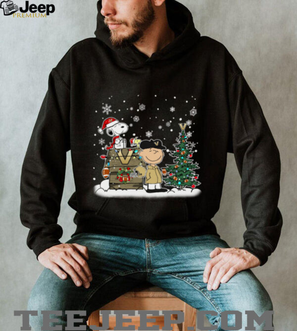 Vanderbilt Commodores Snoopy Charlie Brown Christmas Holiday T Shirt