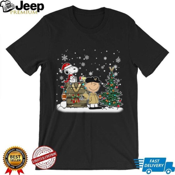 Vanderbilt Commodores Snoopy Charlie Brown Christmas Holiday T Shirt