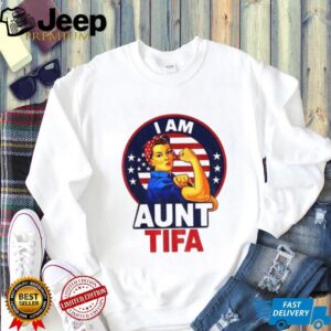 Vintage I am Aunt Tifa Feminist Graphic shirt