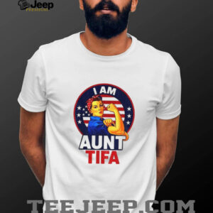 Vintage I am Aunt Tifa Feminist Graphic shirt