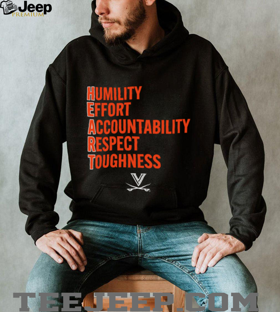 Virginia Football HEART Slogan College NCAA Motivation Shirt Virginia Football HEART Slogan College NCAA Motivation Shirt